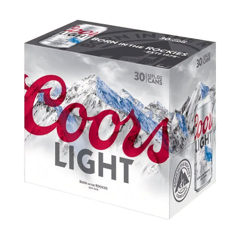 COORS LIGTH 30 CANS