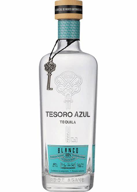 TESORO AZUL TEQUILA BLANCO 750 ML